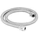 Spectre Performance (29398) 5/16" x 3' Stainless Steel Flex Fuel Line Kit with Chrome Clamps