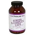 TwinLab Stress B-Complex Caps with Vitamin C, Capsules, 250-Count Bottle