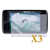 Fosmon Transparent Clear Screen Protector for Dell Streak with Lint Cleaning Cloth - 3 Pack
