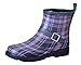 Capelli New York Women's Buckle Accent Waterproof Printed Rain Boots