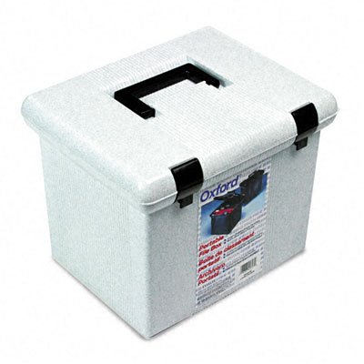 Oxford  Portafilet Letter Size Hanging File Box, 13-7/8W x 11-1/8D x 10-7/8H, Granite, 1 Per Box, (41747)