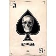 (24x36) Ace of Spades Skull Art Poster Print