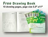 Lohasrus Kids Picnic Table 20331 – Passed Safety Standards ASTM F963-07, Dual Non-toxic Clear Painted Fir, for ages 2 to 6, Free Drawing Book