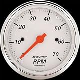 Autometer (1398 3-1/) Arctic White Series Tachometers - (3-1/8) Electronic (7K RPM)