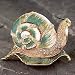 SNAIL TRINKET BOX - JEWELED SNAIL TRINKET BOX