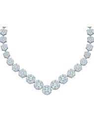 5.00ctw Round Diamond Flower Necklace