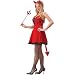 Adult Sexy She Devil Costume Dress with Tail and Horn Headpiece
