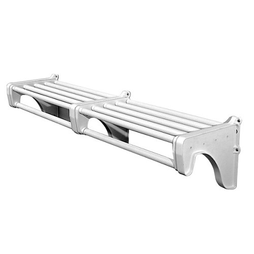 Hyloft USA SWR201 23-to-42-inch Expandable Shelf with Rod, White