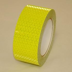 Reflexite REF-DB Retroreflective Daybright Tape: 2 in. x 10 yds. (Fluorescent Lime Yellow)