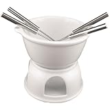 BIA Cordon Bleu 7-Piece Chocolate Fondue Serving Set in Gift Box, White by BIA Cordon Bleu