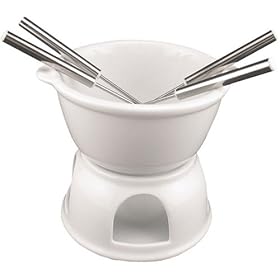 BIA Cordon Bleu 7-Piece Chocolate Fondue Serving Set in Gift Box, White by BIA Cordon Bleu