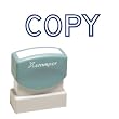 Xstamper(R) One-Color Title Stamp, Pre-Inked, "Copy", Blue