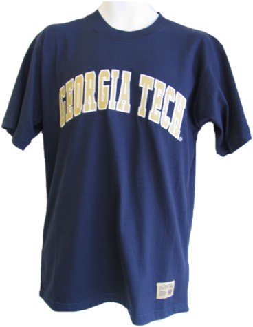 Buy Georgia Tech T-Shirt - Georgia Tech Yellow Jackets S S Campus Yard Embroidered Tee