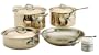 Mauviel 6560.01 Cuprinox Style 7-Piece Stainless-Steel-Lined Copper Cookware Set