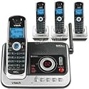 V-Tech DS4121-4 5.8GHz DSS Four Handset Cordless Answering System with Caller ID (Silver/Black)