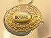Gold Sign Outside Notary's Office, Monaco-Ville, Monaco, Mediterranean Art Photograph...