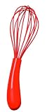 Le Creuset Balloon 10 Inch Silicone Whisk, Red