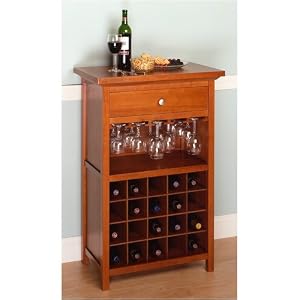 20 Bottle Wine Cabinet in Walnut