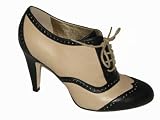 POUR LA VICTOIRE Penelope Bootie Shoe in Black /Cream
