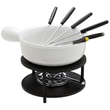 KitchenSupply10-PieceCeramicCheese-FondueSet