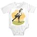 Onesie with wild, life, fauna, serpentarius, birds, genus, sagittarius, bird