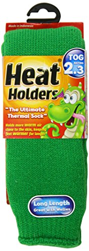 Heat Holders Children Small Heat Holders, Green, US Shoe Size 10-21/2