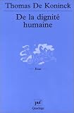 De la dignité humaine