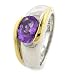 18K Gold & Silver Designer Amethyst Ring