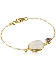 14k Gold over Sterling Silver Bracelet, 7.25"