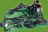 Horse size premium leather driving harness 