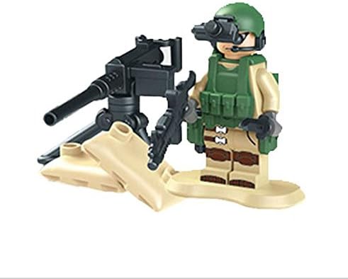 8pcs/lot Armed Raid Kid Baby Toy Mini Figure Building Blocks Sets Model Toys Minifigures Brick