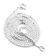 Italian 1mm Sterling Silver 36" Box Link Chain Necklace