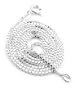 Italian 1mm Sterling Silver 18" Box Link Chain Necklace