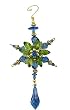 7" Regal Peacock Starburst Dangle Christmas Ornament
