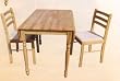 BEAUTIFUL TABLE W.2-DROP LEAF AND 4 CHAIRS W 3-BAR BACK