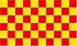 Red and Yellow Checkered Flag - 3 foot by 5 foot Polyester (NEW)