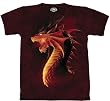Red Dragon T-Shirt Short Sleeve 100% Cotton - Skulbone