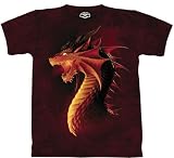 Red Dragon T-Shirt Short Sleeve 100% Cotton - Skulbone