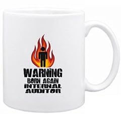 Warning - Born again Internal Auditor Berufe Tasse (Wei�, Keramik, 325 ml)