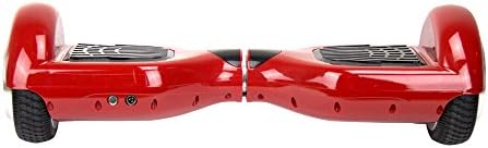 Colorful Technology Two Wheels Smart Self Balancing Scooter Electric Skateboard Drifting Board for Outdoor Sports Transport with LED Light (Red)