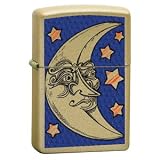 Zippo Lighter BS Face-Moon, Honey Gold
