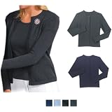 Port Authority Signature - Ladies Fine-Gauge Crewneck Cardigan Sweater (LSW280) at Port Authority Signature