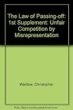 The law of passing-off : unfair competition by misrepresentation. First supplement to the 3rd edition