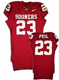 Brodney Pool Oklahoma Sooners Maroon #23 Game Worn Football Jersey (46)