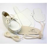 本革製ファーストシューズの手作りキットオール白10cm