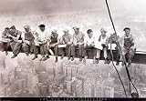 Men on Beam By _ Unknown. Highest Quality Art Print Poster.