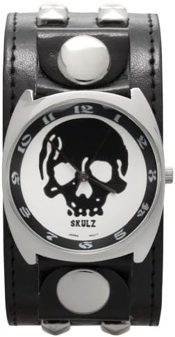 Large Black Skull Band Watch