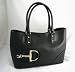 Gucci Handbags (Black) 137385 D-Ring Medium Leather Tote Bag