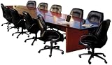 Mayline Boat Shaped Conference Table 10' x 4'