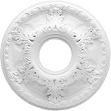 Lamps and Lightings item: Westinghouse 77775 Avery Medallion, Two-Piece Design, 19-Inch Width, White